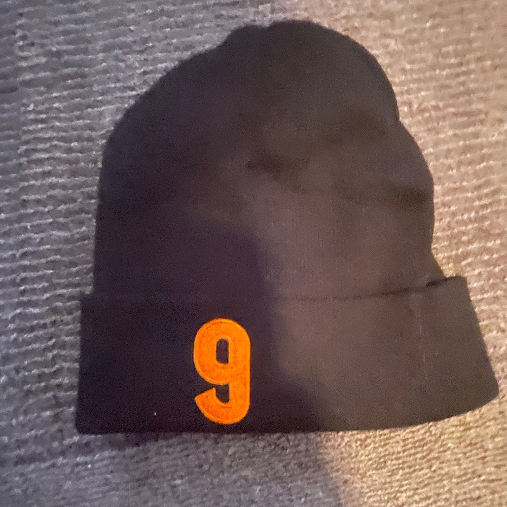 Cincinnati Bengals Joe Burrow 9 Beanie Super Bowl